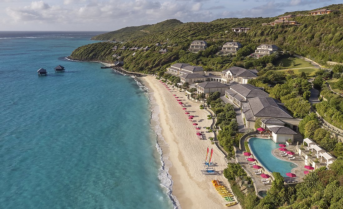 Pink Sands Club Canouan Aerial