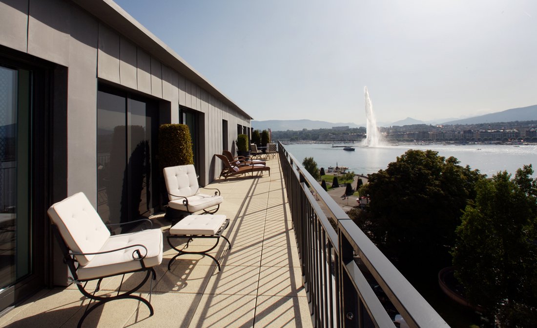 Le Richemond Geneva Terrace View